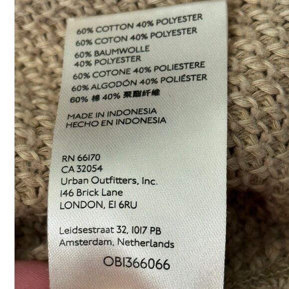 We The Free She's a Keeper Mock Neck Sweater Knit Oversized Tan Women’s Size S - Picture 12 of 12